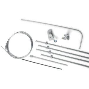 Ferme imposte à câble type Bravo kit liaison 3 m gris - UCS - 653654