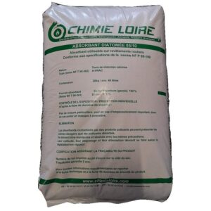 Absorbant minéral à base de terre de diatomée calcinée, absorbe les hydrocarbures et les produits chimiques sac de 20kg -  - 112163