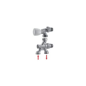 Robinet monotube à 4 voies R436TG 16-15x21 - GIACOMINI - 770466