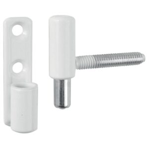 Fiches mâles type P39 7x40 Ø 13 mm finition blanc 9010 vis cachées pour menuiserie PVC B 342 - OTLAV - 643133