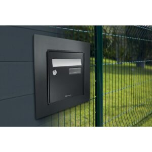 Cadres d'encastrement Profil + pour boîte aux lettres LOFT - noir RAL 9005 - DECAYEUX - 635111