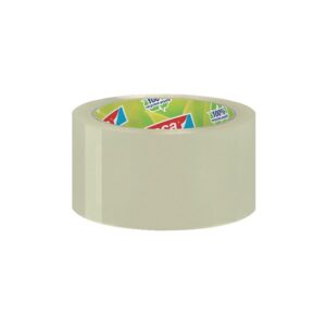 Ruban adhésif d'emballage ecologo® transparent à base de matières 100% recyclées et adhésif sans solvant rl de 66mx50mm - TESA - 156508
