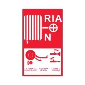 Panneau rigide mode d'emploi R.I.A, dimensions 200 x 330 mm - NOVAP - 533555