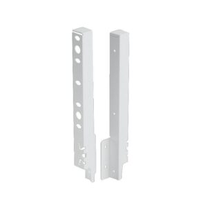 Kit de raccords de paroi arrière droit / gauche hauteur 250 mm coloris blanc pour paroi arrière bois ou alu - HETTICH - 425664
