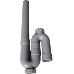 Siphon machine à laver PVC corps ABS sortie verticale - - 756040