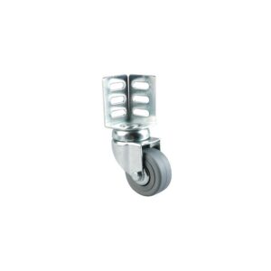 Roulette pivotante fixation par cornière d'angle bandage polyamide pour charges légères, diamètre 50 mm, charge 35 kg, type 1670 - Tente - 258357