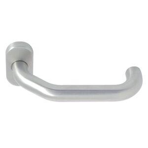 Béquille double contrecoudée inox 304 sur rosaces ovales pour porte aluminium Boëdic - LEGALLAIS - 461854