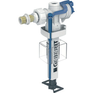 Robinet flotteur type 383 avec alimentation latérale 12x17 mamelon en laiton - GEBERIT - 741019