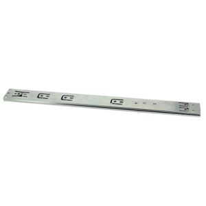 Coulisses à billes télescopique avec amortisseur Cromic II - Sortie totale - Charge 45 kg - longueur 300 mm - LEGALLAIS - 263377
