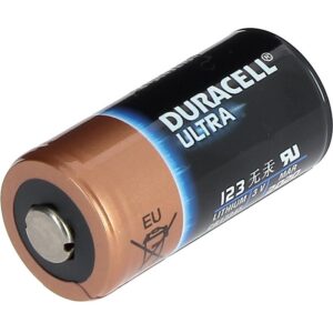 Blister de 2 piles lithium CR123 Duracell -  - 167540