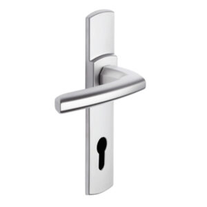 Béquille double sur plaque ligne Scult entraxe 165 mm Chromé Velours clé I - VACHETTE ASSA ABLOY - 618402