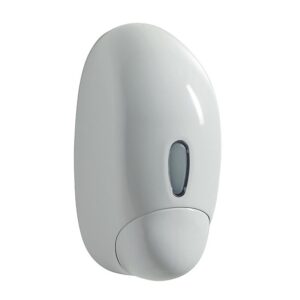 Distributeur de savon et gel hydroalcoolique ABS Lensea 1l laqué blanc avec valve anti-gouttes - ROSSIGNOL - 226690