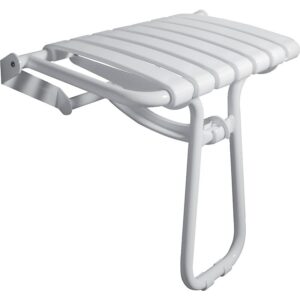 Siège de douche escamotable grande taille avec béquille - PELLET - 731039