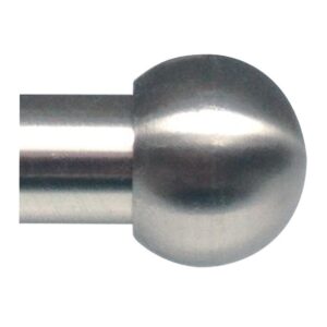 Embouts d'extrémité diamètre 28 mm finition nickel mat style Boule ligne Tendance - Boulet - 570452