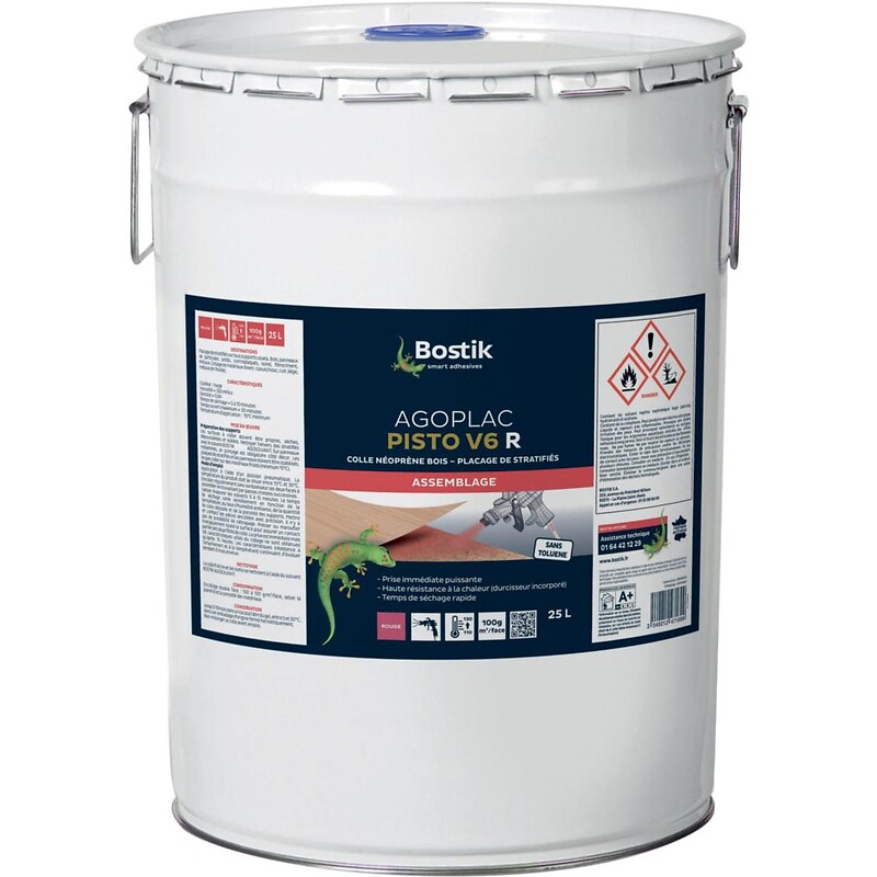 Colle néoprène neutre pistolable Pisto V6N bidon de 25 litres - BOSTIK - 638464