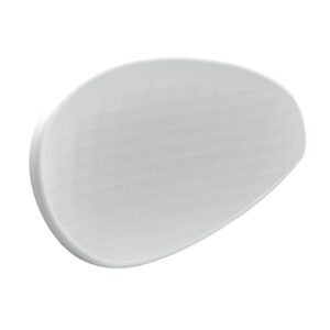 Poignée galet en zamak, finition laqué blanc, entraxe 16 mm - COSMA - 622903