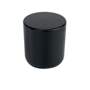 Bouton zamak rond Mini 8161 - 25 mm - finition noir - - 110483