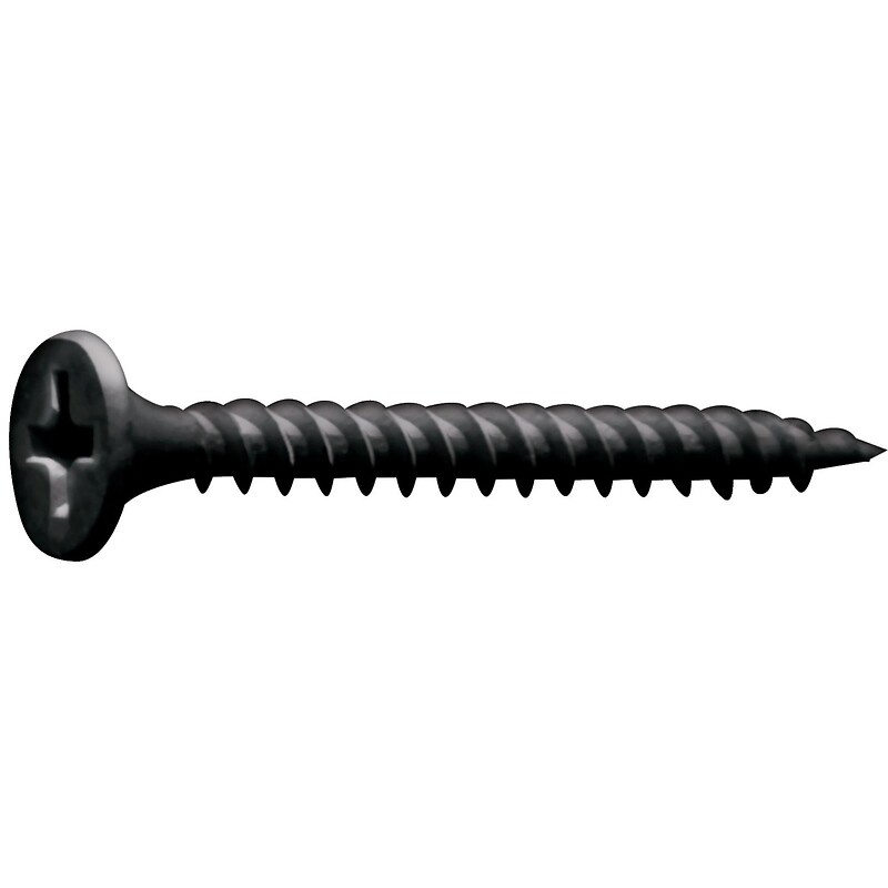 Vis plaque de plâtre tête trompette Phillips acier phosphaté noir - Ouessant II, Ø 3.5 mm, longueur 45 mm, boîte de 1000 - LEGALLAIS - 456975