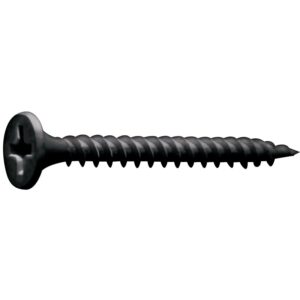 Vis plaque de plâtre tête trompette Phillips acier phosphaté noir - Ouessant II, Ø 3,5 mm, longueur 55 mm, boîte de 500 - LEGALLAIS - 543453