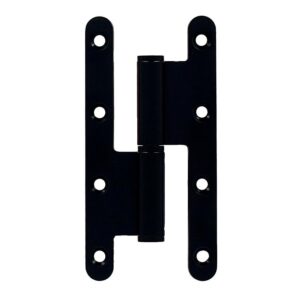 Paumelle inox Pandora noir 140 x 70 x 3 mm gauche - LEGALLAIS - 150369