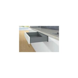 Kit complet tiroir ArciTech hauteur de profil 126 mm hauteur paroi arrière 126 mm coloris anthracite longueur 650 mm - HETTICH - 429052