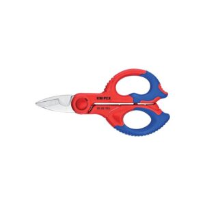 Ciseaux d'électricien Inox coupe-câbles avec poignées bi-matière - KNIPEX - 448624