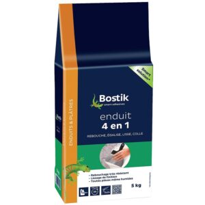 Enduit de rebouchage, collage 4 en 1, paquet de 5 kg - BOSTIK - 502335
