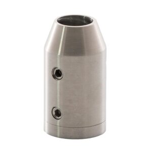 Support axial pour barre de remplissage Ø 12 mm - fixe - pour poteau carré 40x40 mm - à visser - inox 304 - à l'unité - Design Production - 179083