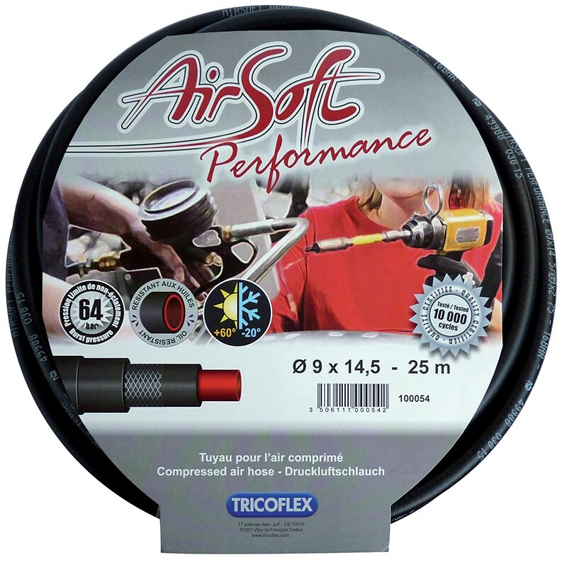 Tuyau air comprimé Airsoft Performance, diamètre intérieur 8 mm - extérieur 13 mm, longueur 25 m - TRICOFLEX - 484268