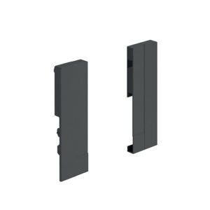 Raccords pour façade recoupable alu pour tiroir intérieur hauteur 144 - anthracite - HETTICH - 229049