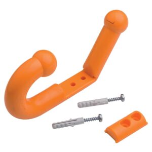 Patère double Parkid + pièce de fixation + visserie bois finition orange - WATTELEZ - 583227