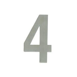 Pictogramme inox Signy Chiffre - dim. 75x44x2 - 4 - LEGALLAIS - 152266