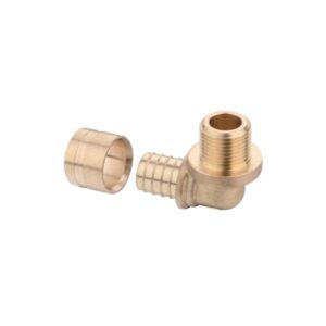 Coude à glissement PER diamètre 12 Rebun mâle à visser 1/2" (15x21) - LEGALLAIS - 111064