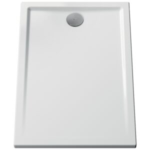Receveur de douche céramique Cascade ultra-plat blanc brillant 120x80 cm - VITRA - 646955