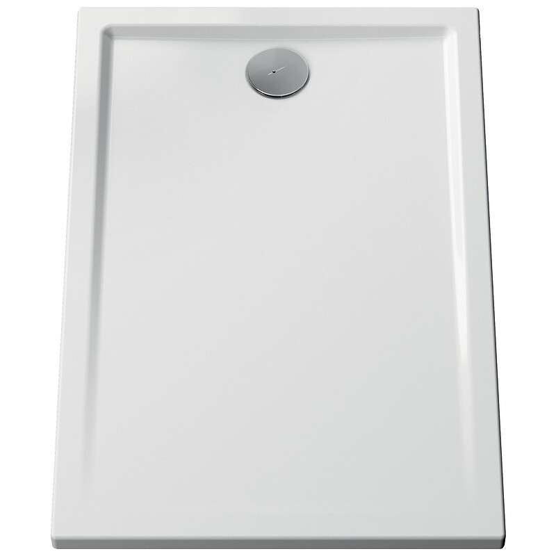 Receveur de douche céramique Cascade ultra-plat blanc brillant 90x90 cm - VITRA - 646941 – Image 2