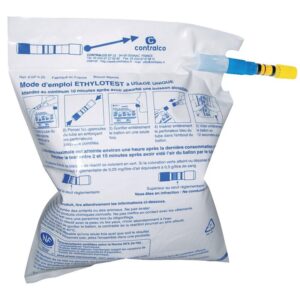 Éthylotest à usage unique sous sachet individuel - ESCULAPE - 114199
