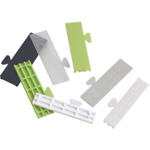 Cales de vitrage Bindy 26 x 80 mm épaisseurs de 1 mm à 5 mm panachées en boîte de 1000 - LEGALLAIS - 532267
