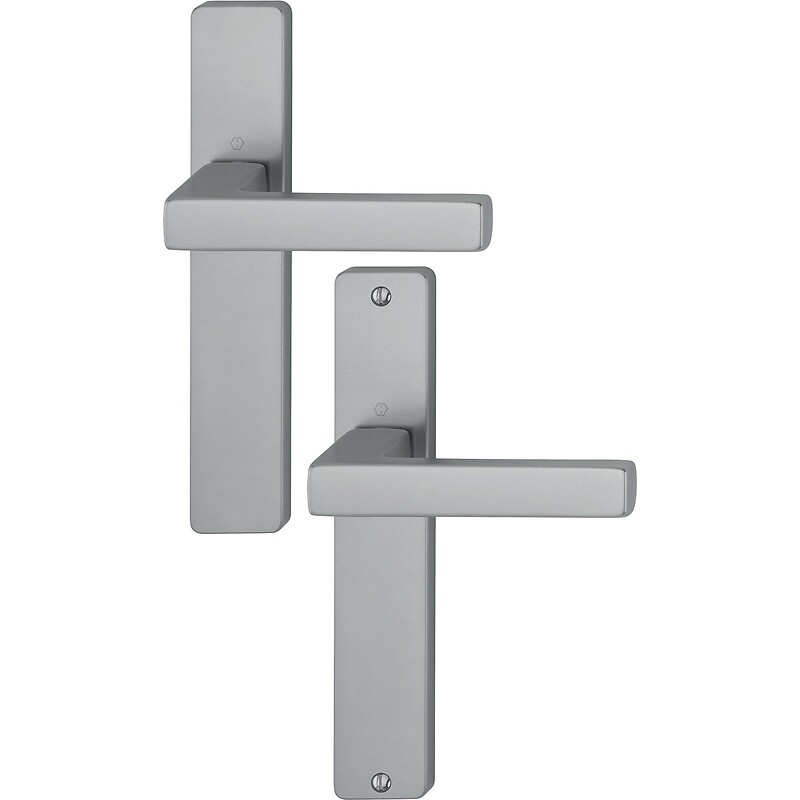 Béquille double sur plaque entraxe 195 mm ligne Toulon BDC époxy noir mat - HOPPE - 627530 – Image 4