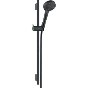 Ensemble de douche sur barre Vernis Blend noir 2 jets Ecosmart - HANSGROHE - 643295