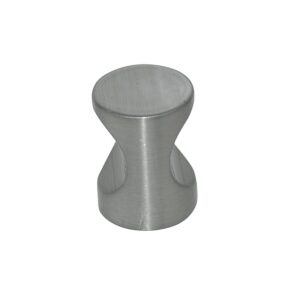 Bouton zamak à encoche - Ø 16 mm - nickelé mat - CADAP - 623716