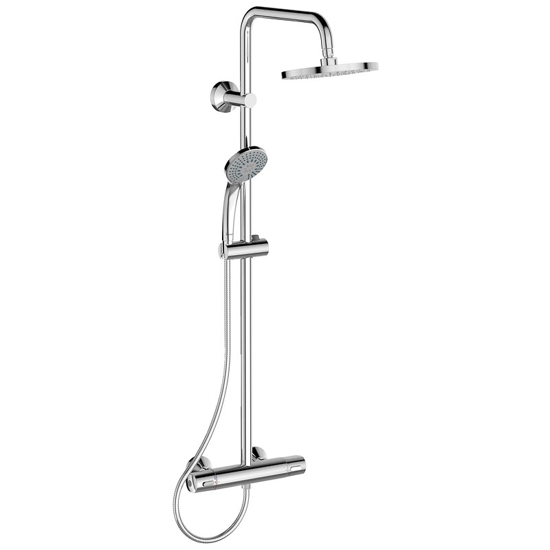 Colonne de douche thermostatique Olyos C3 chromée - PORCHER - 629847