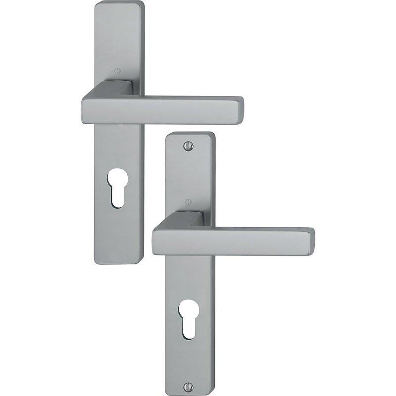 Béquille double sur plaque entraxe 195 mm ligne Toulon BDC époxy noir mat - HOPPE - 627530 – Image 6