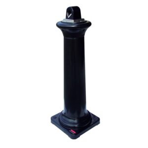 Cendrier sur pied Tuscan, coloris noir - RUBBERMAID - 522999