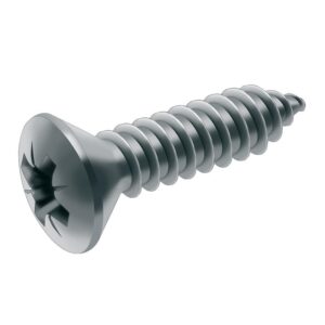 Vis à tôle tête fraisée bombée pozidriv inox A2, diamètre 3,9 mm, longueur 25,4 mm, boîte de 200 vis - ACTON - 346446