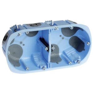 Boîte d'encastrement XL air'métic 2 postes Ø 67 mm - EUR'OHM - 634432