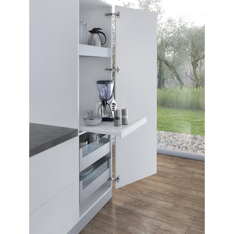 Coulisse sortie totale SHELF Smove pour tablette longueur 450 mm, charge 30 Kg - SALICE - 572650