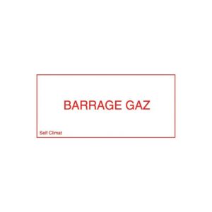 Panneau réglementaire "Barrage gaz" en PVC épaisseur 2 mm - CODITHERM - 772084