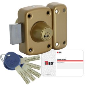 Verrou de haute sûreté ISR 50 avec 5 clés protégées cylindre double de 45 mm - ISEO CITY - 284971