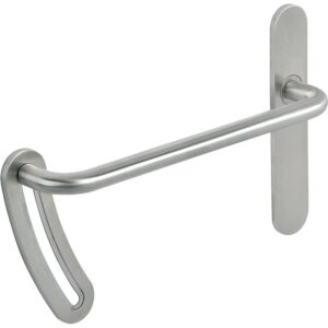 Ensemble sur plaque J-RoX accessibilité finition inox brossé bec-de-cane - JPM - 694156