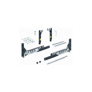 Set de ferrures de coulissage et guidage avec amortissement de la fermeture et de l'ouverture - SlideLine M - HETTICH - 496217